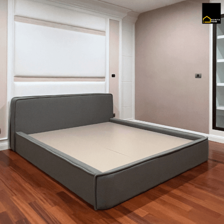 เตียงนอน 6 ฟุต RENITA HOME รุ่น CASPER สีเทา_1